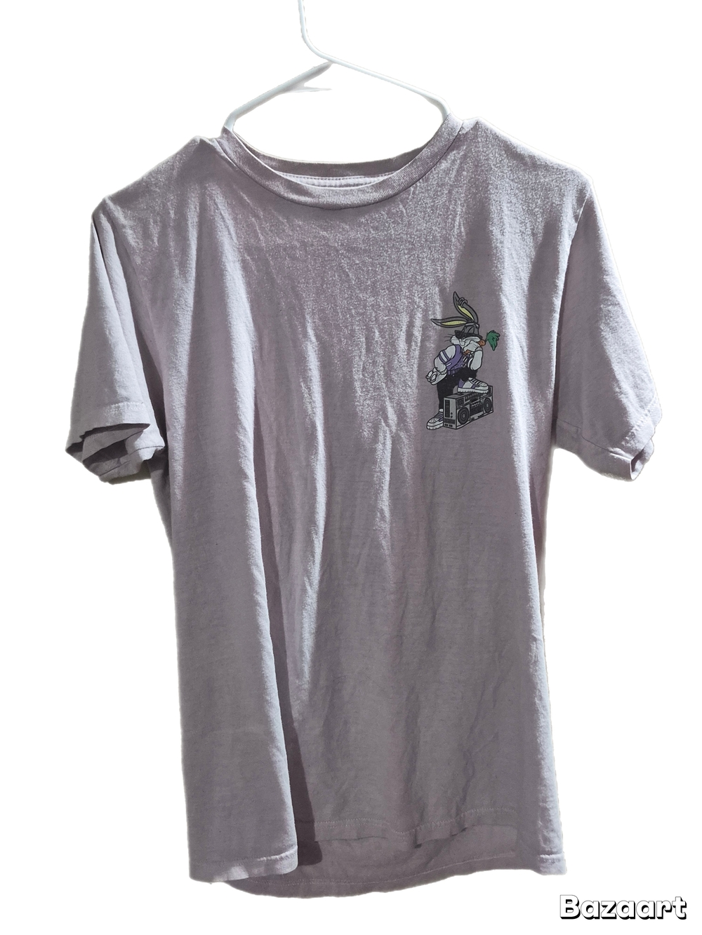 Lavender Short Sleeve Tee with Small Graphic